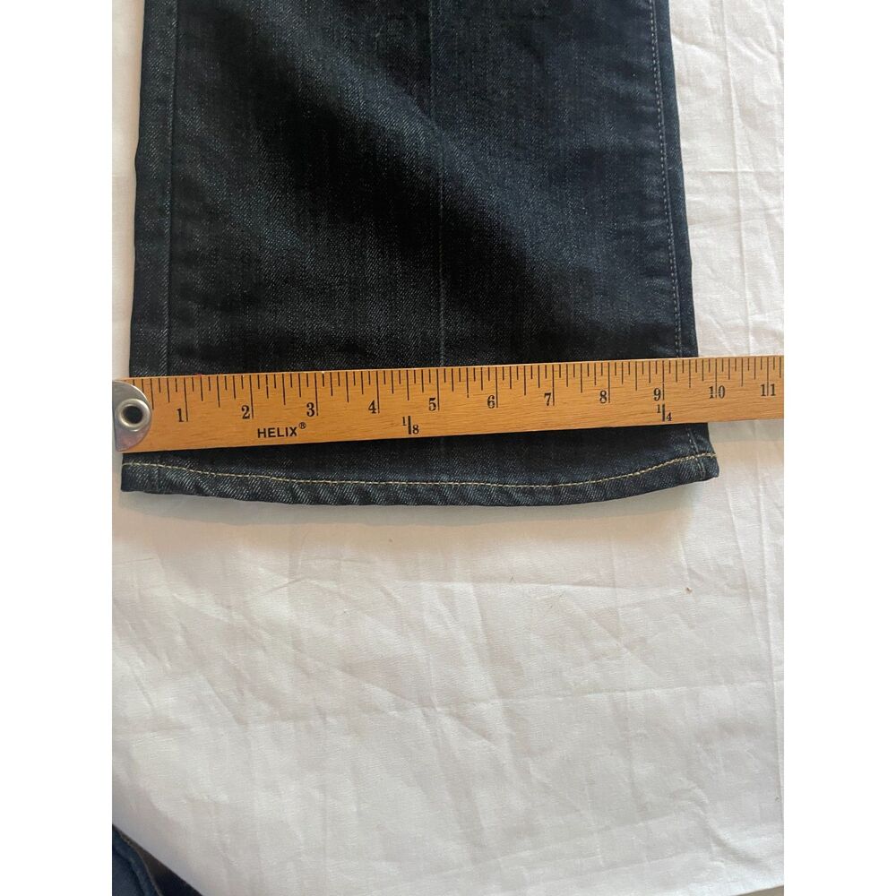 PAIGE Medium Wash Laurel Canyon Lowrise Boot Cut Jeans Siz 28 USA MADE Excellent - Picture 13 of 13